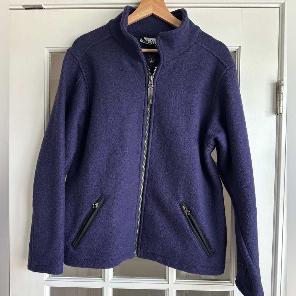 IBEX 100% boiled wool jacket Size Medium